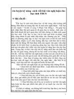 rèn luyện kỹ năng  cách viết bài văn nghị luận cho học sinh THCS