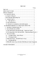 NHẬN DẠNG TIẾNG NÓI TIẾNG VIỆT SỬ DỤNG MÔ HÌNH MARKOV ẨN