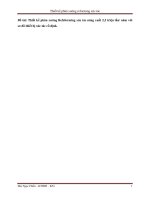 BÁO CÁO THỰC TẬP-Thiết kế phân xưởng Refeforming xúc tác năng xuất 2,2 triệu tấn-năm với sơ đồ thiết bị xúc tác cố định