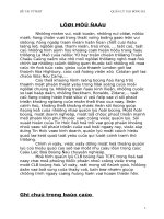 BÁO CÁO THỰC TẬP-KHẢO SÁT HIỆN TRẠNG CÂU LẠC BỘ BÓNG ĐÁ TCFC