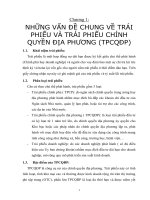 Tiểu luận môn tài chính công TRÁI PHIẾU CHÍNH QUYỀN ĐỊA PHƯƠNG