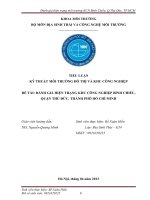 BÁO CÁO THỰC TẬP-ĐÁNH GIÁ HIỆN TRẠNG KHU CÔNG NGHIỆP BÌNH CHIỂU, QUẬN THỦ ĐỨC, THÀNH PHỐ HỒ CHÍ MINH