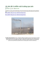 BÀI BÁO CÁO -10 vấn đề ô nhiễm môi trường qua ảnh