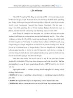 BÁO CÁO THỰC TẬP-Bài học kinh nghiệm từ vụ sụp đổ ngân hàng Lehman Brothes 2008