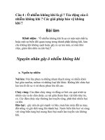 BÀI BÁO CÁO - Ô nhiễm không khí - Tác động VÀ Các giải pháp bảo vệ không khí