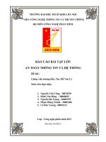 BÁO CÁO THỰC TẬP-BÁO CÁO BÀI TẬP LỚN-AN TOÀN THÔNG TIN VÀ HỆ THỐNG