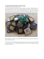 BÁO CÁO THỰC TẬP-KỸ THUẬT CHIẾT XUẤT VÀNG TỪ CPU MÁY TÍNH