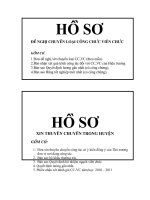 BIA HỒ SƠ THUYÊN CHUYỂN