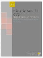 BÁO CÁO THỰC TẬP-THỊ TRƯỜNG ĐIỆN MÁY TRỰC TUYẾN