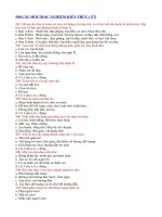 500 câu hỏi trắc nghiệm - Phần 7