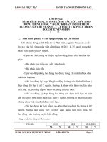 BÀI BÁO CÁO THỰC TẬP-TÌNH HÌNH HOẠCH ĐỊNH CÔNG TÁC TỔ CHỨC LAO ĐỘNG TIỀN LƯƠNG VÀ CÁC KHOẢN TRÍCH THEO LƯƠNG CỦA CHI NHÁNH CT CP ĐẦU TƯ & PHÁT TRIỂN LOGISTIC VINASHIN