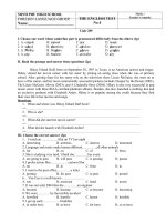 Written Test Number 4 (4 codes)