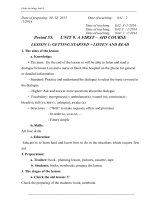 Giáo án Tiếng anh 8 học kì 2