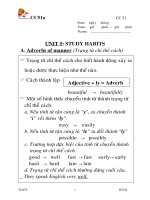 AV 8 Unit 5 Study habits