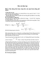 BÀI BÁO CÁO THỰC TẬP-DAO ĐỘNG HỐN LOẠN CƯỞNG BỨC CỦA MẠCH DAO ĐỘNG PHI TUYẾN