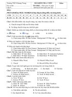 ĐỀ KIỂM TRA HỌC KÌ 2 TIN9 - DÊ2