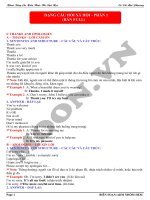 Câu hỏi xã hội trong đề thi đại học môn tiếng anh (phần 1)