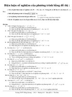 Bien luan nghiem phuong trinh bang do thi