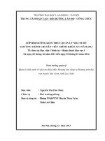 Quản lý nhà nước về giải tỏa khai thác khoáng sản vàng sa khoáng trên địa bàn huyện tân uyên, tỉnh lai châu