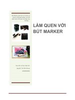 BÀI BÁO CÁO THỰC TẬP-LÀM QUEN VỚI  BÚT MARKER