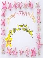 Giáo án tham khảo thao giảng môn hình học 6 Bài Điểm, đưởng thẳng (7)