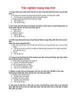 Bài trắc nghiệm mạng máy tính