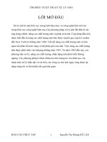 BÀI BÁO CÁO THỰC TẬP- TÌM HIỂU VỀ HỆ THỐNG XỬ LÝ ẢNH