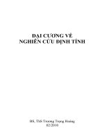 BÁO CÁO THỰC TẬP-ĐẠI CƯƠNG VỀ NGHIÊN CỨU ĐỊNH TÍNH