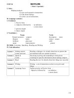 Unit 10 Recycling -Tiếng anh 8