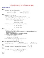 On tap toan 10 HK1 Ctrinh nang cao