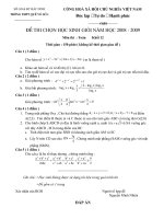 DÈ THI HSG TRUÒNG KHÓI 12