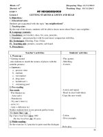 Unit 7 My neighborhood -Tiếng anh 8