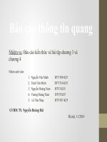 BÀI BÁO CÁO -Báo cáo thông tin quang