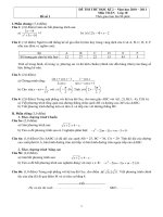 Kiểm tra Toán 10 HK2 - đề số 1
