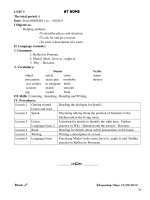 Unit 3 At home -Tiếng anh 8