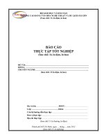 TÀI LIỆU-MỘT SỐ HƯỚNG DẪN CHUNG TRONG VIỆC LÀM BÁO CÁO  THỰC TẬP TỐT NGHIỆP