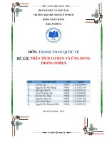 BÀI BÁO CÁO-PHÂN TÍCH CƠ BẢN VÀ ỨNG DỤNG TRONG FOREX