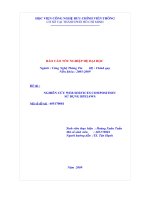 BÀI BÁO CÁO THỰC TẬP-NGHIÊN CỨU WEB SERVICES COMPOSITION SỬ DỤNG BPEL4WS