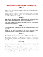 Một số đề thi môn nhân sự hành chính nhà nước