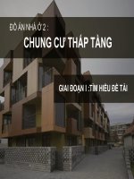 Đồ án nhà ở  Chung cư thấp tầng