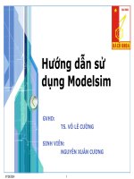 BÀI BÁO CÁO THỰC TẬP-Hướng dẫn sử dụng Modelsim