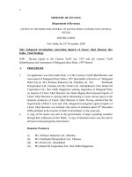 BÁO CÁO THỰC TẬP-Safeguard investigation concerning imports of Linear Alkyl Benzene into India-  Final Findings
