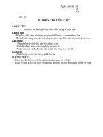 Tiết 115 - Kiểm tra - Ngữ văn 6