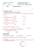 Đề thi giữa học kì 2 năm học 2010 - 2011