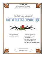 Thiết kế cơ sở dữ liệu xuất phát từ mô hình E  R