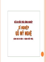 Bài giảng kiến trúc Công nghiệp Xí nghiệp Gỗ mỹ nghệ