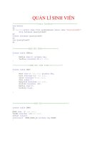 BÀI BÁO CÁO-QUẢN LÍ SINH VIÊN