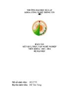 BÀI BÁO CÁO THỰC TẬP-Tham gia thiết kế, lắp đặt và cấu hình các mạng nội bộ, wireless, máy chiếu, camera