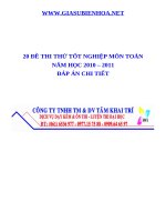 TỔNG HỢP ĐÊ THI THỬ TN CÓ ĐA CHUẨN