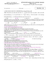 De thi thu Quynh Luu 1 - Lan 3 ngay 3-4-11